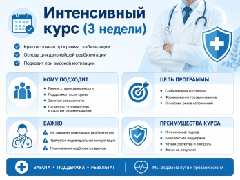 Реабилитация за 21 день в Щёкино