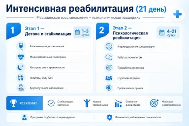 Реабилитация за 21 день в Щёкино